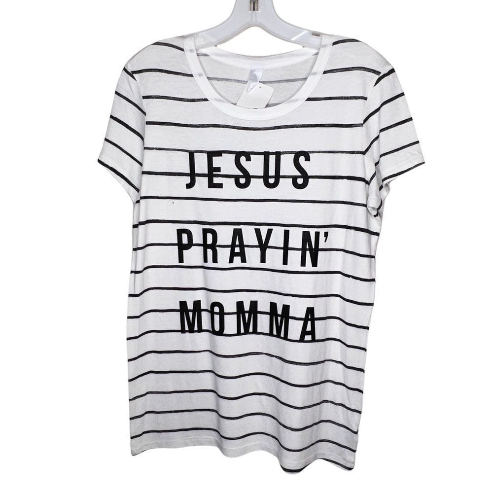 Ruby's Rubbish‎ "Jesus Prayin' Momma" T-Shirt nwt